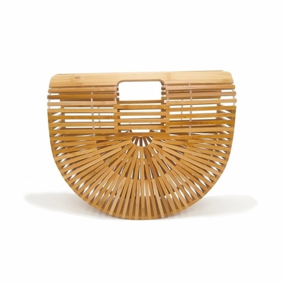 Trendy bamboo handbag. New. - Picture 4 of 5